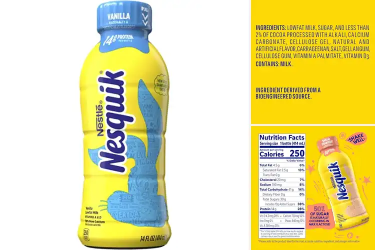 Detailed view of Best 14 Oz Milk Pack Nesquik