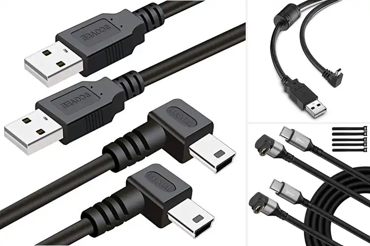 Detailed view of Best 90 Degree Garmin Charger Cables
