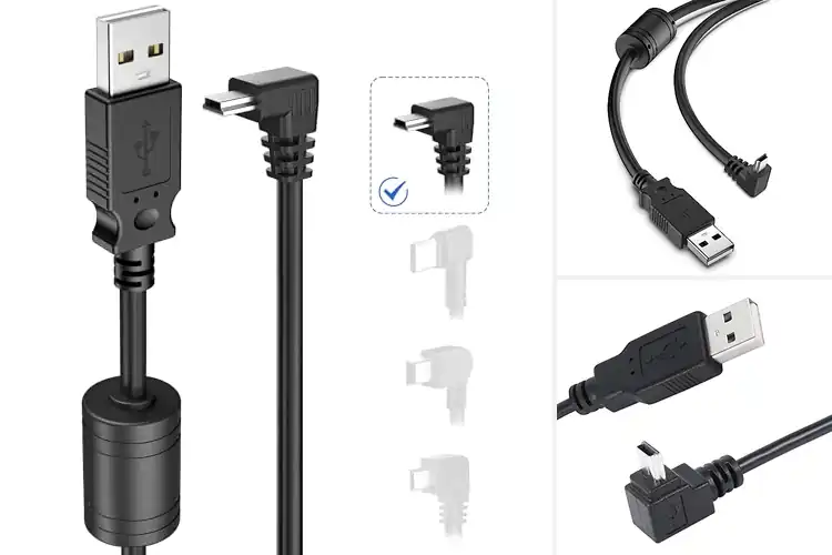 Detailed view of Best 90 Degree Garmins Charging Cable