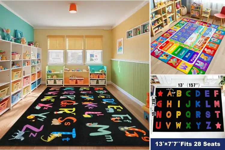 Detailed view of Best Alphabet Rugs