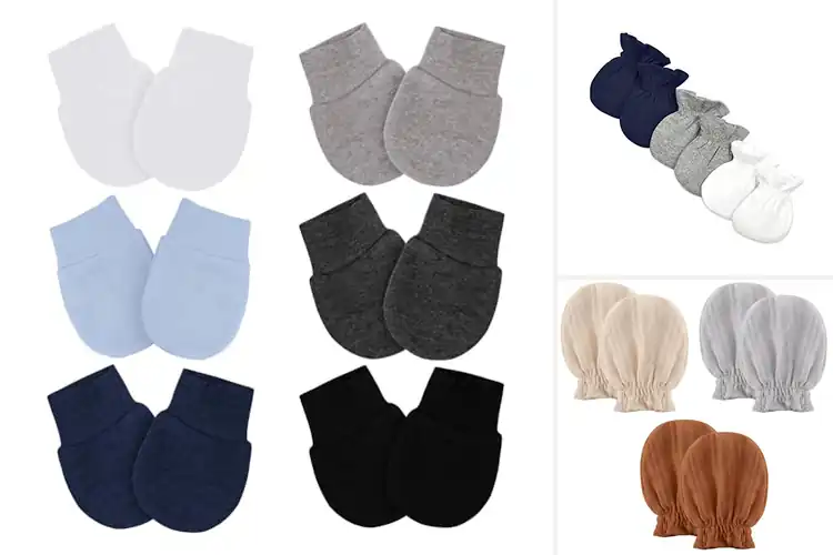 Detailed view of Best Anti-Scratch Baby Mittens