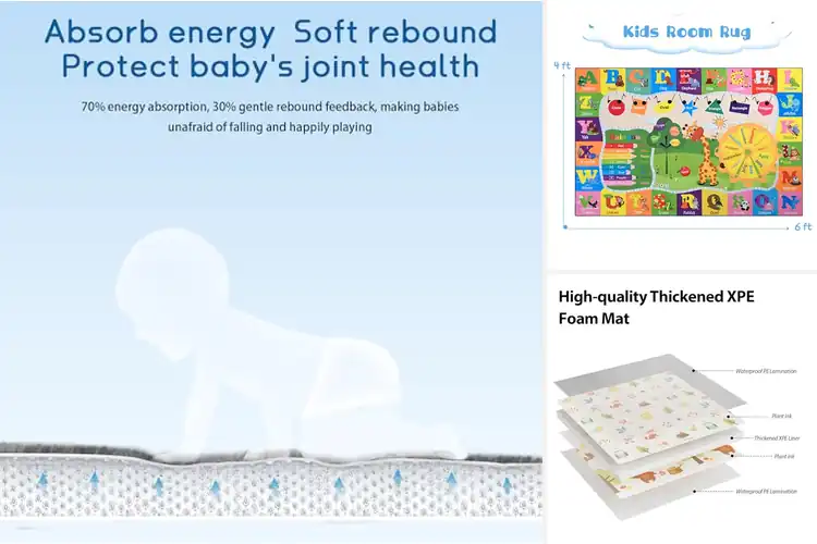 Detailed view of Best Baby Play Rugs for Safe, Cozy Playtime