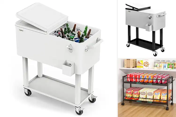 Detailed view of Best Beverage Carts: Top 10 Picks for Effortless Hosting