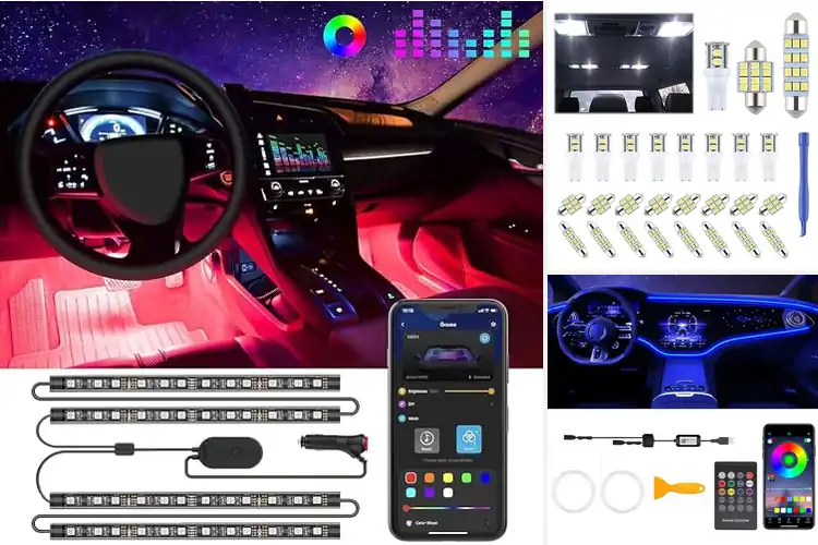 Detailed view of Best Car Interior Light Kits for a Stylish, Custom Glow