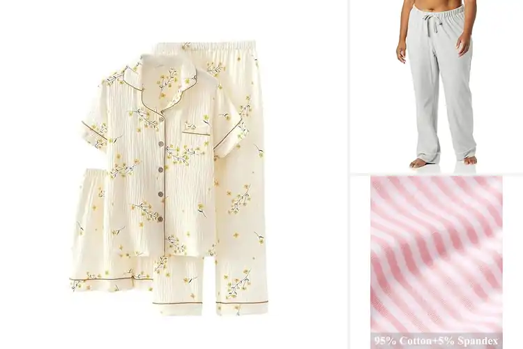 Detailed view of Best Cotton Pajamas: 10 Top Picks for Ultimate Sleep Comfort