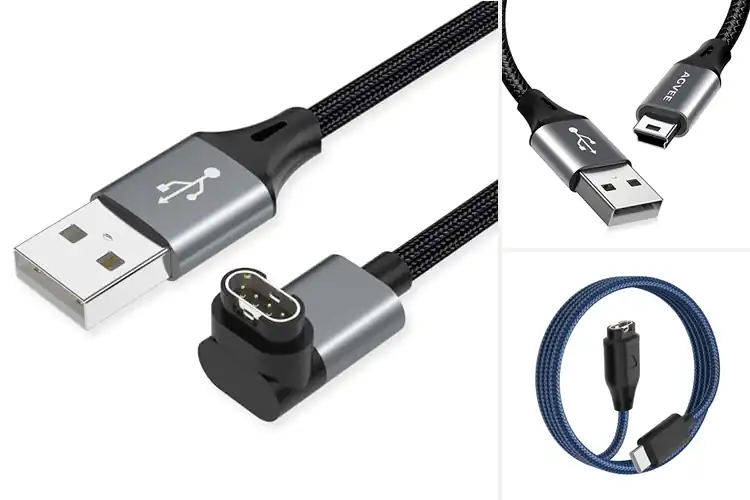 Detailed view of Best Durable Braided Nylon Garmin Charger Cables