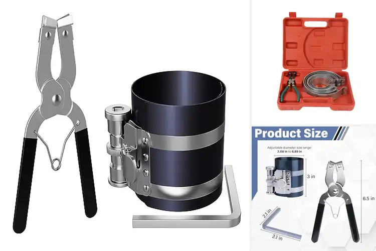 Detailed view of Best Engine Piston Ring Compressor Tools