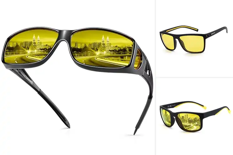 Detailed view of Best Flexible Frame Night Glasses
