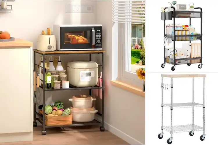 Detailed view of Best Kitchen Carts for Easy Home Organization