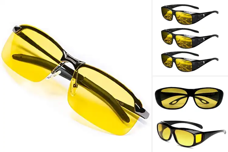 Detailed view of Best Night Vision Eyewear : Drive Safer, See Clearer