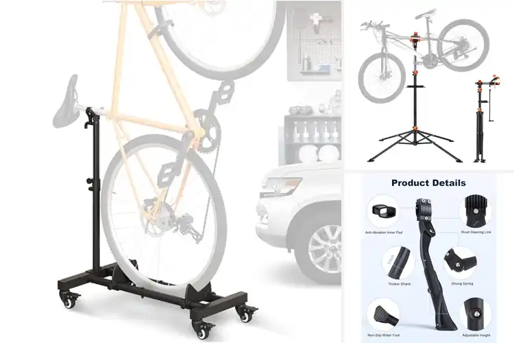 Detailed view of Best Non Slip Bike Stand With Wide Base