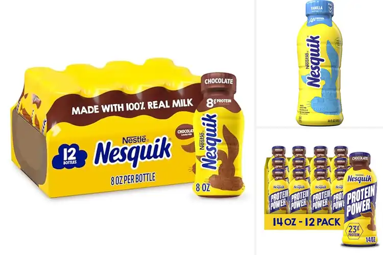 Detailed view of Best Pack Of 12 Nesquik Milk: Delicious, Nutritious, Anytime