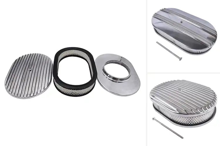Detailed view of Best Polished Aluminum Air Cleaners