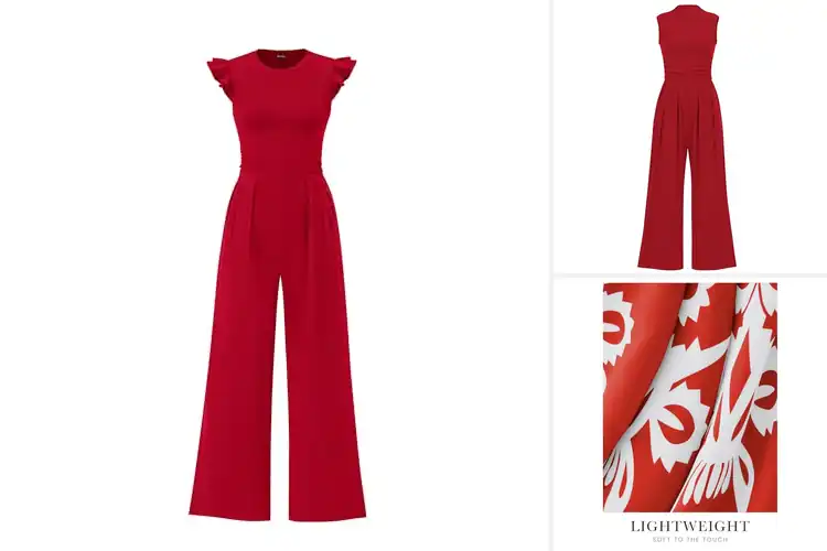 Detailed view of Best Red Jumpsuits: Elevate Your Style with Confidence