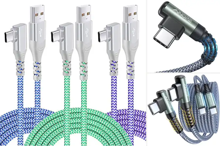 Detailed view of Best Right-Angle Charger Cables
