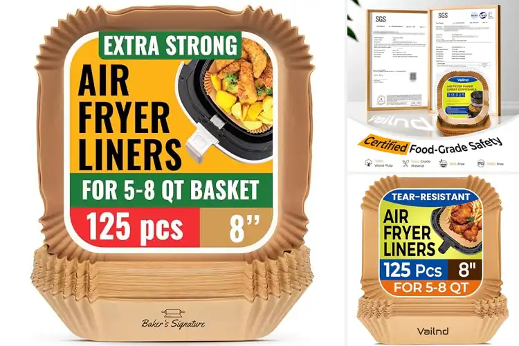 Detailed view of Best Thick Air Fryer Liners: Mess-Free Cooking Made Easy