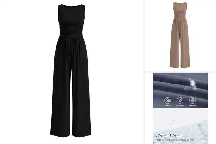 Detailed view of Best Wide Leg Jumpsuits