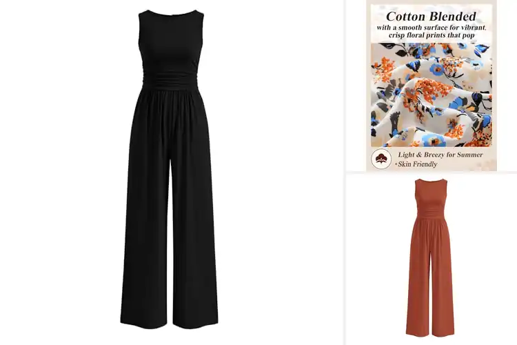 Detailed view of Best Wide Leg Rompers: Effortless Style for Summer Days