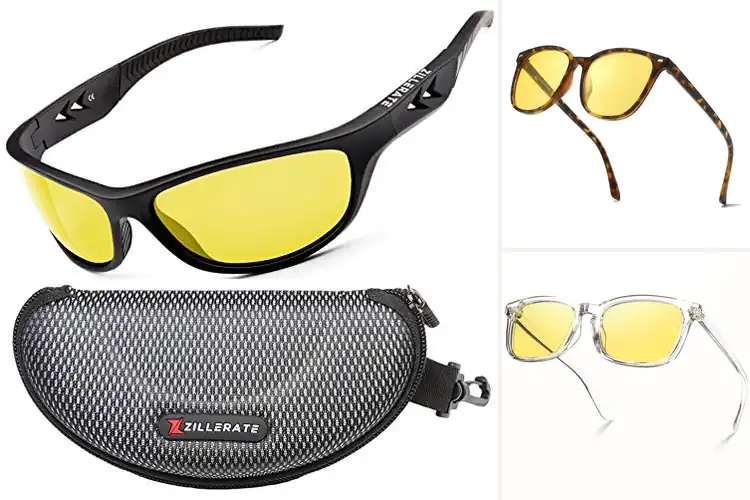 Detailed view of Best Yellow Lens Glasses: See Clearly, Drive Safely
